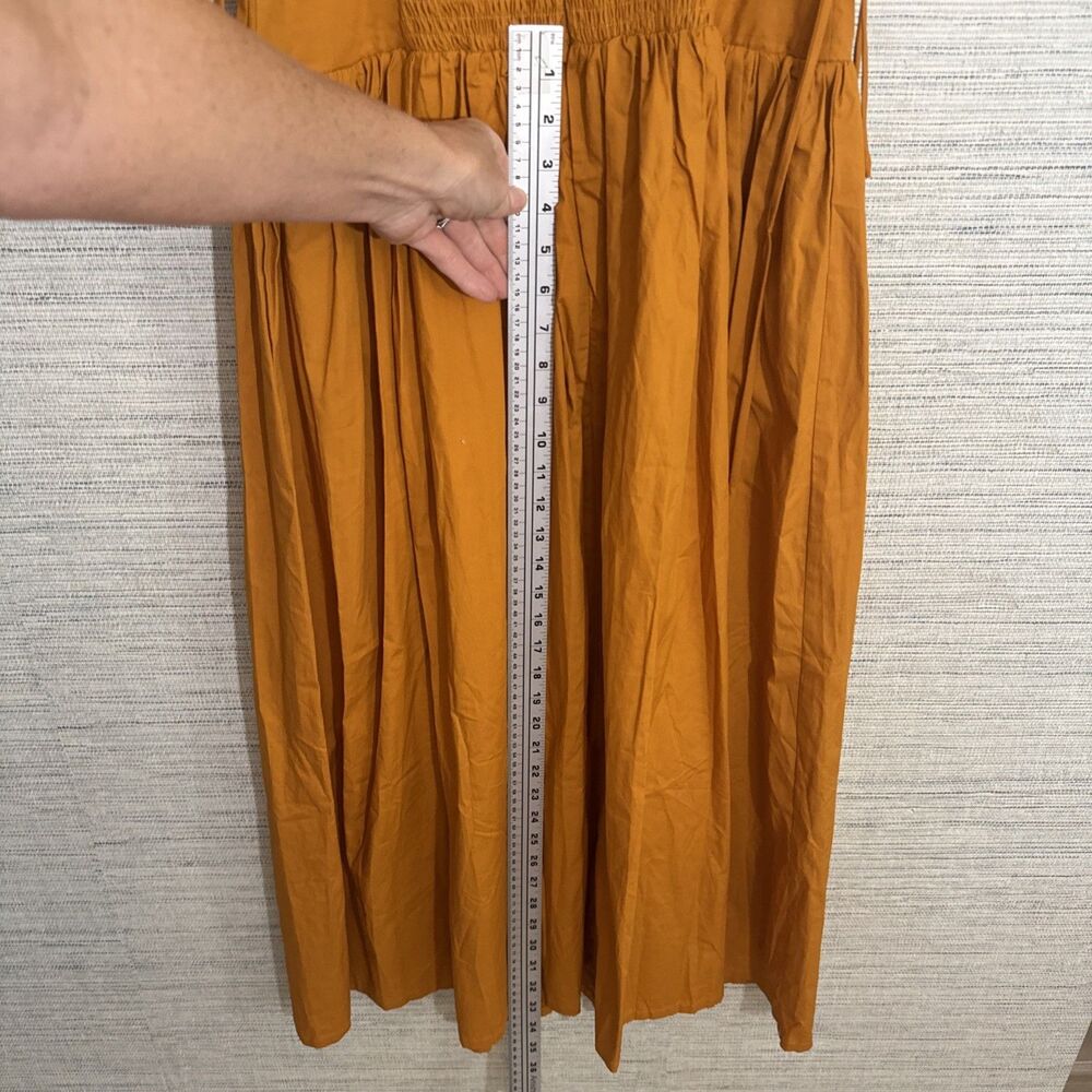 Moon River Fall Fit & Flare Corset Dress Rio Boho Medium Fall Photos Mustard - Picture 6 of 8